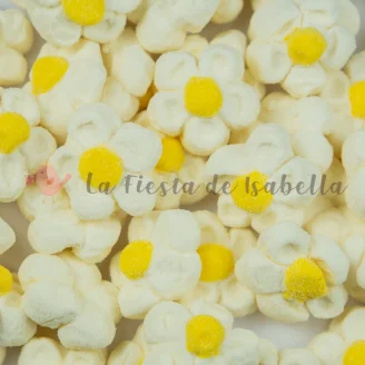 Flores de espuma dulce blancas