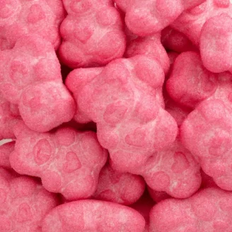 Osos de espuma dulce rosas