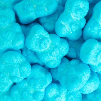 Osos de espuma dulce azules